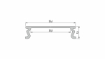 Lumines profile type MODI silver anodes, 3 m