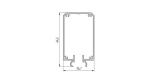 Lumines profile type Talia M2 lacquered white, 3 m