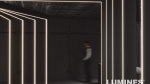 Lumines profile type RAI black lacquered, 1 m