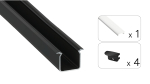 TEKKNI SKAGEN Set, black, milky cover, 3 m