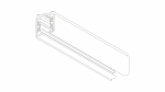 3-phase surface-mounted track XTS 4100-2 black 1m