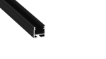 Lumines profile type FLEXA lacquered black, 6,05 m