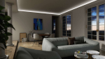 Lumines profile type Conva lacquered black, 3 m