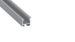 Lumines profile type inFLEXA anodized silver, 2,02 m