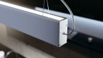 LUMINES DULIO Linear LED Luminaire - silver anodized - 4000K - 180cm