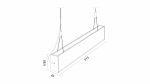 LUMINES DULIO Linear LED Luminaire - white lacquered - 4000K - 60cm