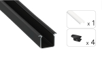 TEKKNI SKAGEN Set, black, frozen, 2.02 m 2 2.0