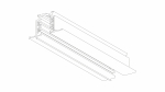 3-phase recessed-mounted track XTSF 4100-3 white 1m