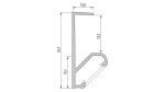 Lumines profile type Q18 anodized inox, 3 m
