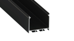 TEKKNI NORS Set, black, transparent cover, 3 m