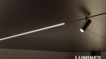 LUMINES SOLVIA Profile lacquered white 3 m