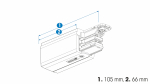 Final power supply of the 3-phase XTS12-2 track, LEFT, black