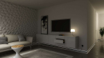 Lumines profile type Flaro lacquered white, 1 m